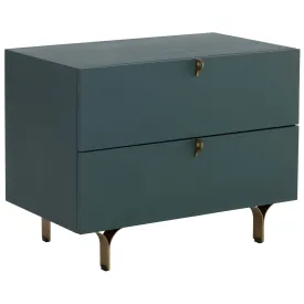 Celine Large Nightstand, Teal