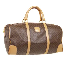 CELINE Macadam Travel Hand Bag Brown 41138