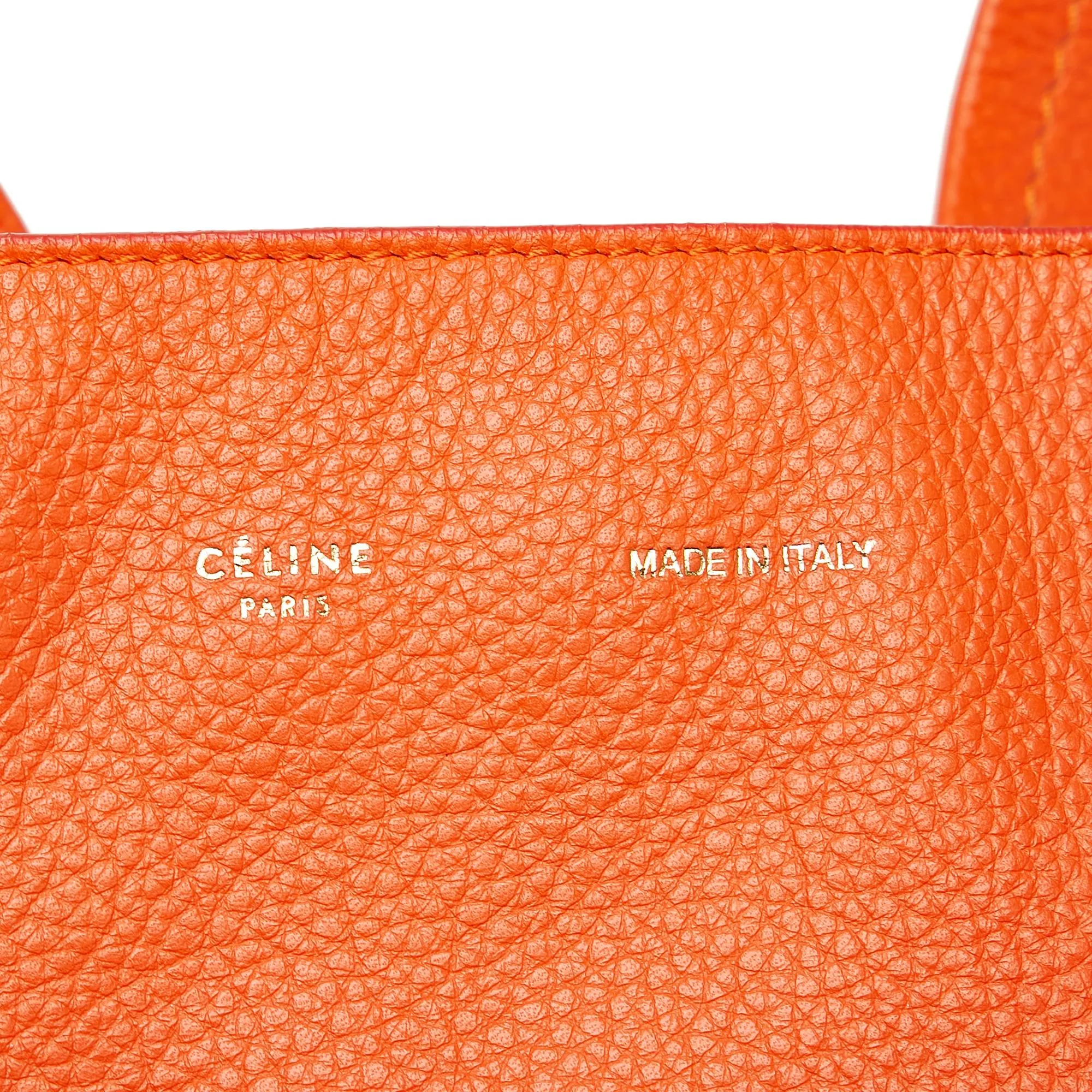 Celine Medium Horizontal Cabas Leather Tote Bag