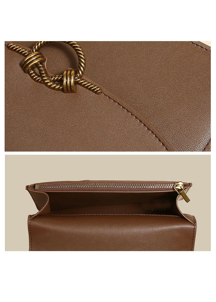 Chain Leather Shoulder Bag