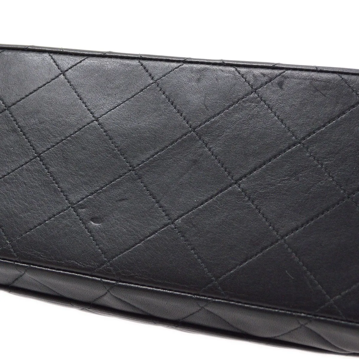 Chanel 1991-1994 Classic Flap Maxi Black Lambskin 80489