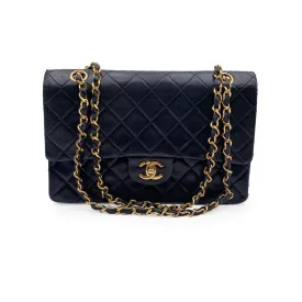 CHANEL Bags Errita Black Quilted Timeless Classic 2.55 Shoulder Bag 25 Cm