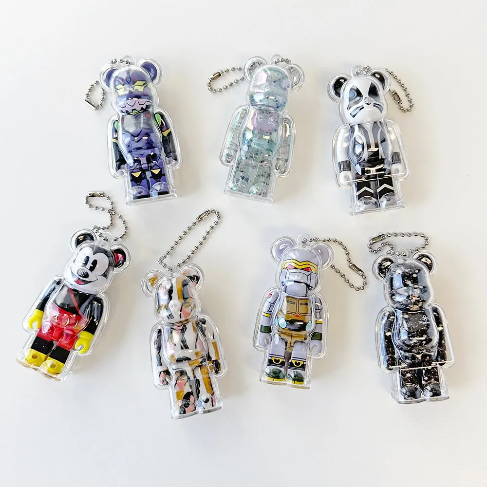 Clear Case Display Keychain for 100% Bearbrick