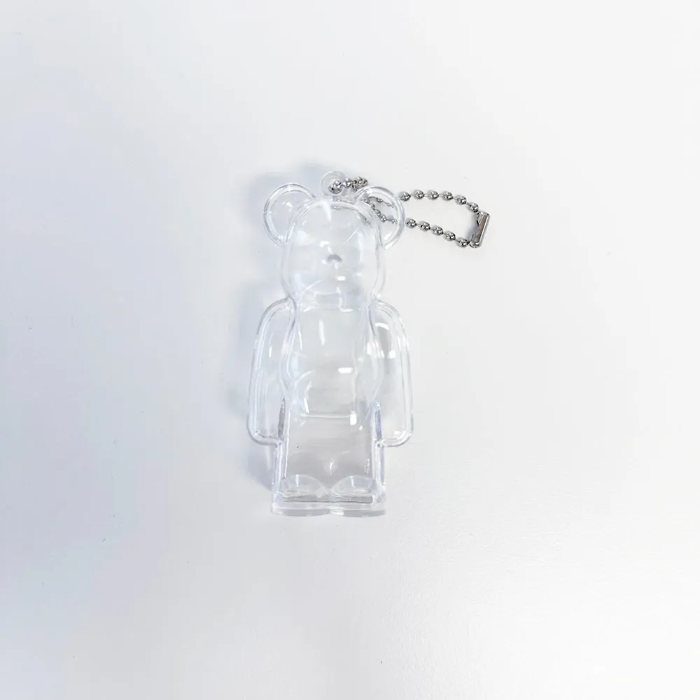 Clear Case Display Keychain for 100% Bearbrick