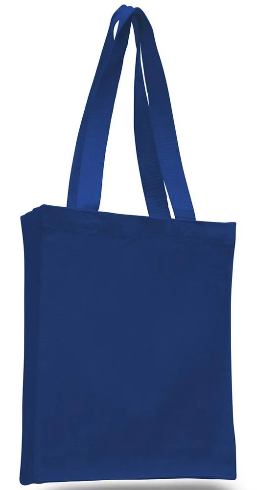 Closeout Affordable Canvas Tote Bag / Book Bag with Gusset - TF220