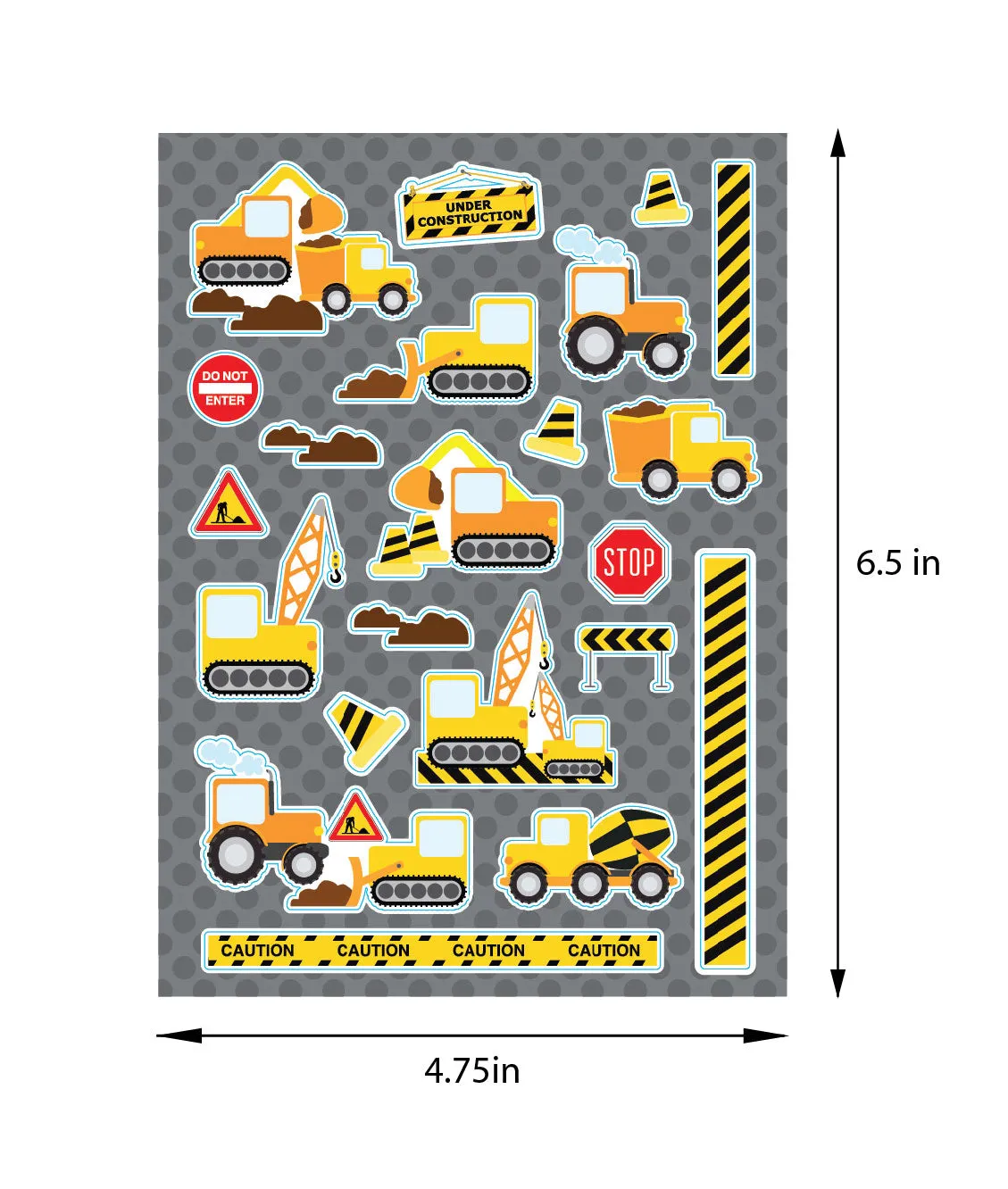 Construction Trucks Party Favor Bundle for 12 Kids