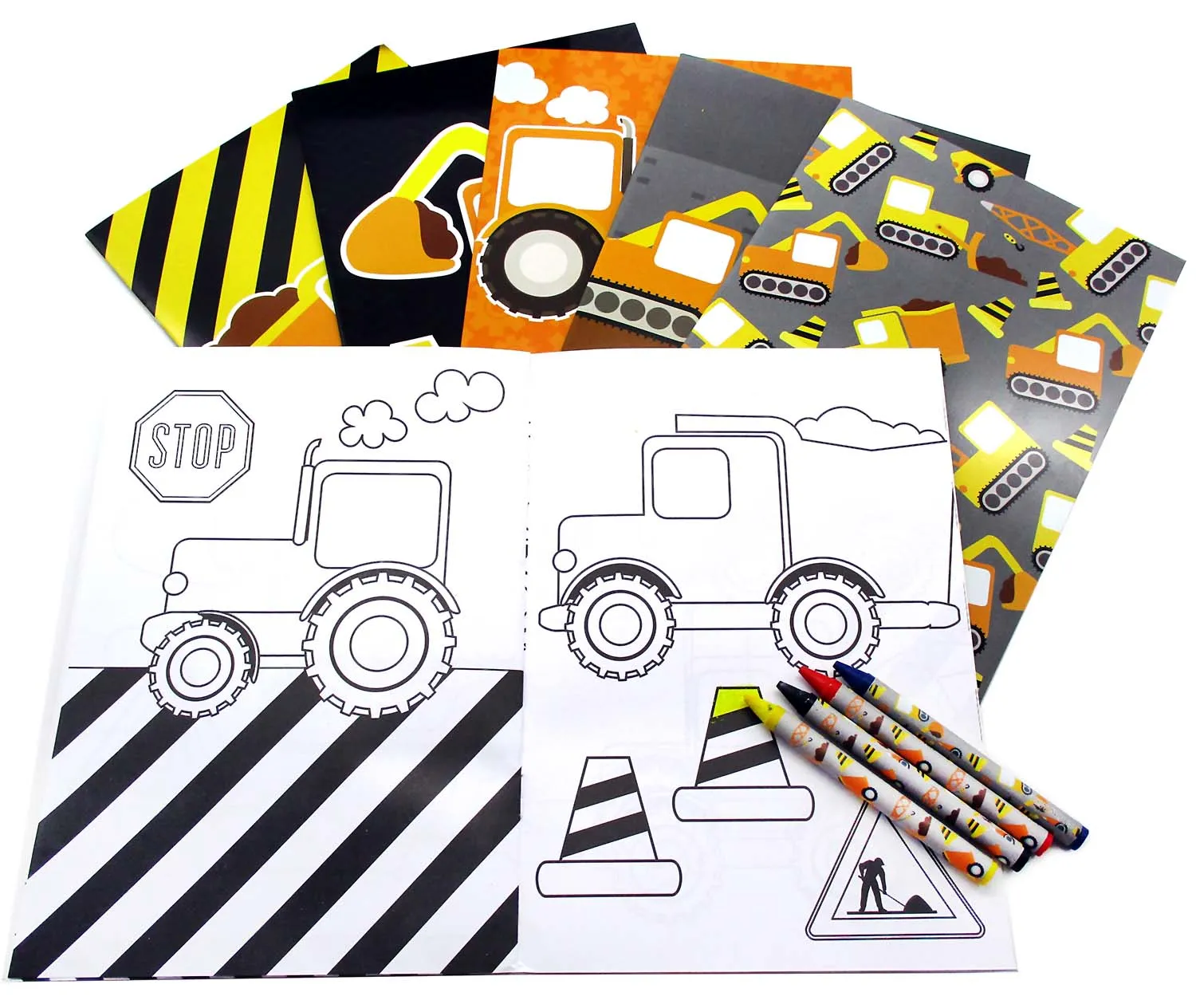 Construction Trucks Party Favor Bundle for 12 Kids