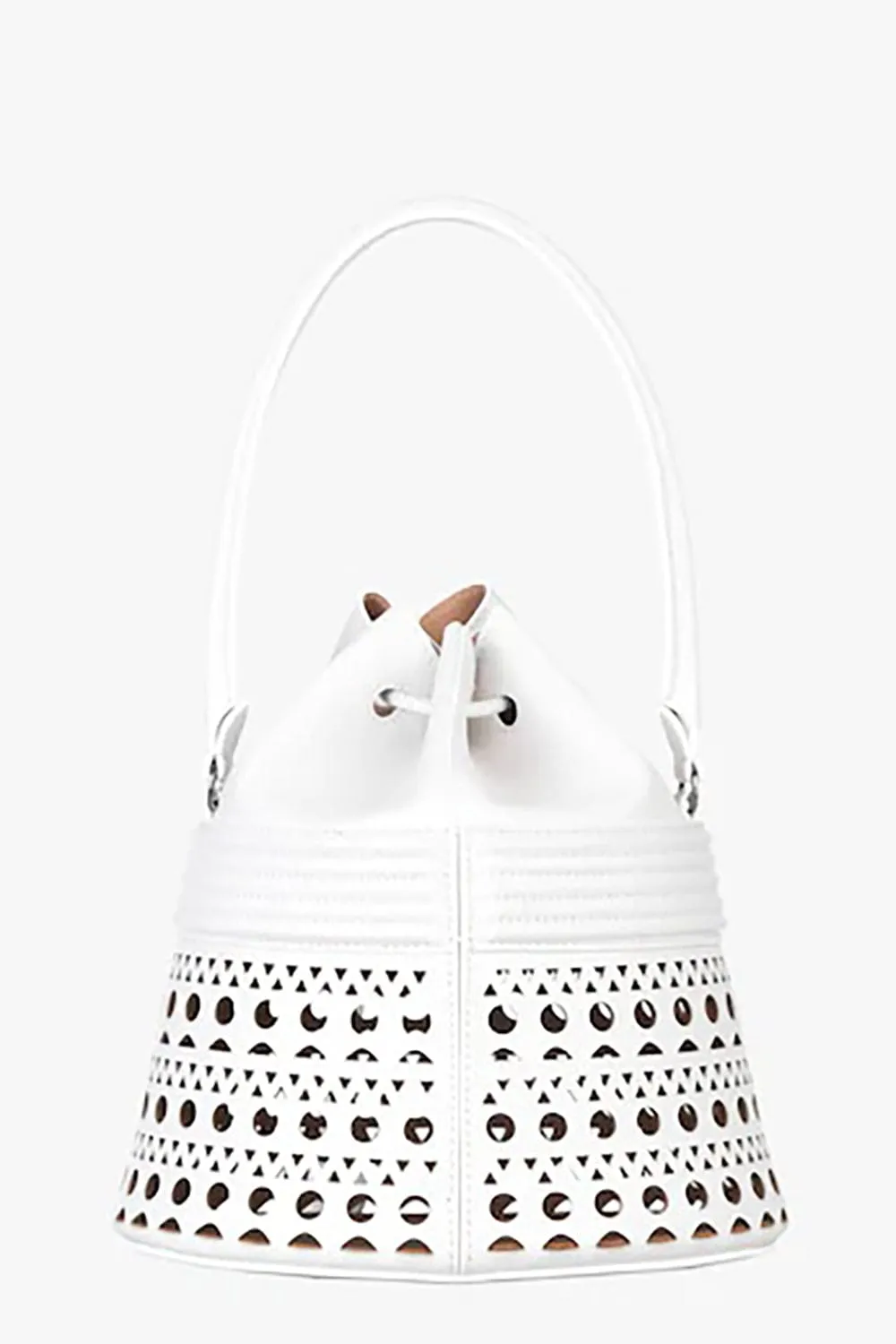 Corset Bucket Bag - Blanc