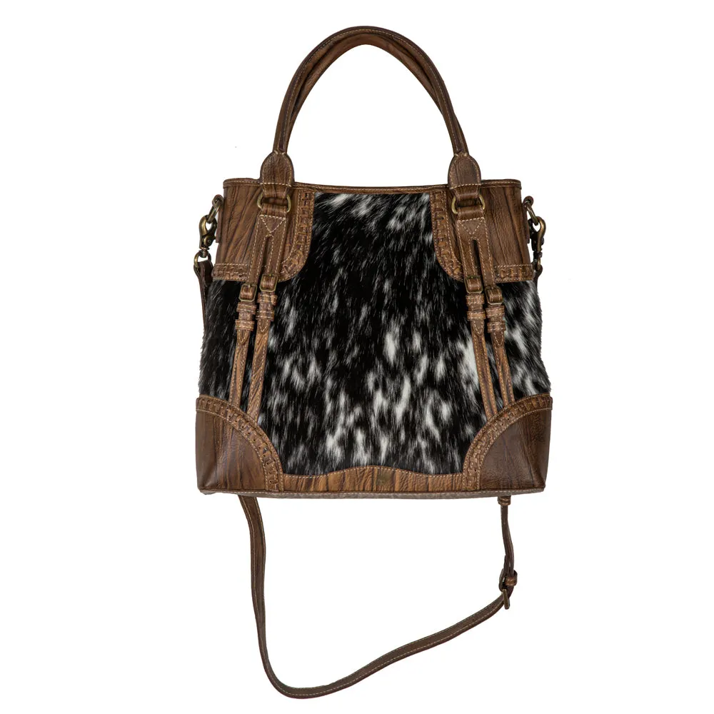 Crawford Canyon Tall Leather Hairon Bag