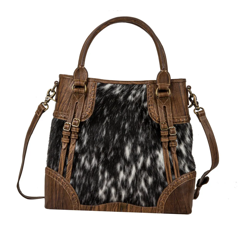 Crawford Canyon Tall Leather Hairon Bag