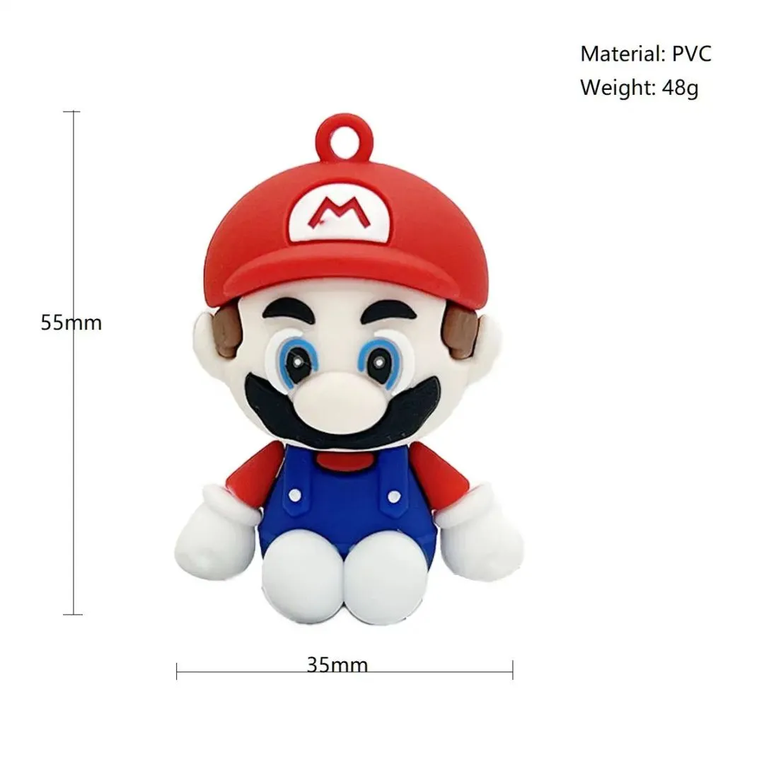 Cute Plumber Silicone Keychain - Heavy 3D keychain | Mario Collection