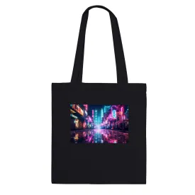 Cyperpunk Artwork City One Premium Tote Bag