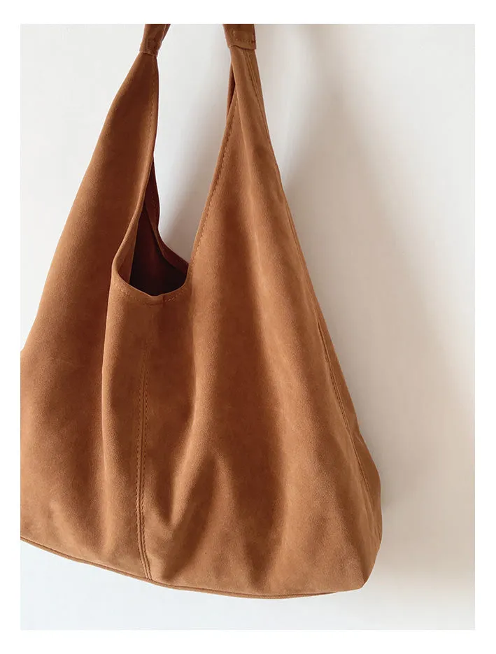 Elena Handbags Soft Suede Shoulder Bag