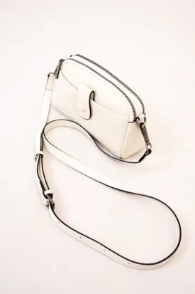 Emma Bag 88160, White, Leather