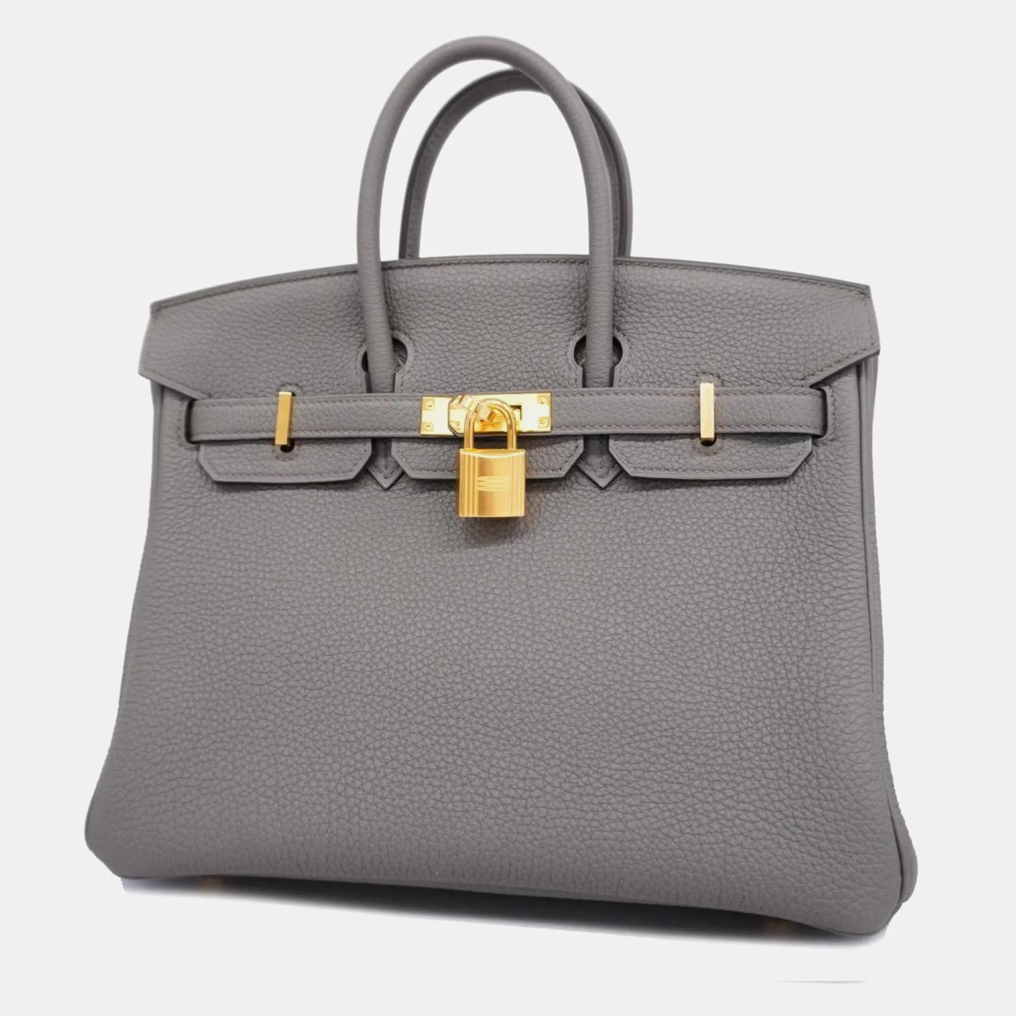 Etain Togo Birkin Engraved Handbag