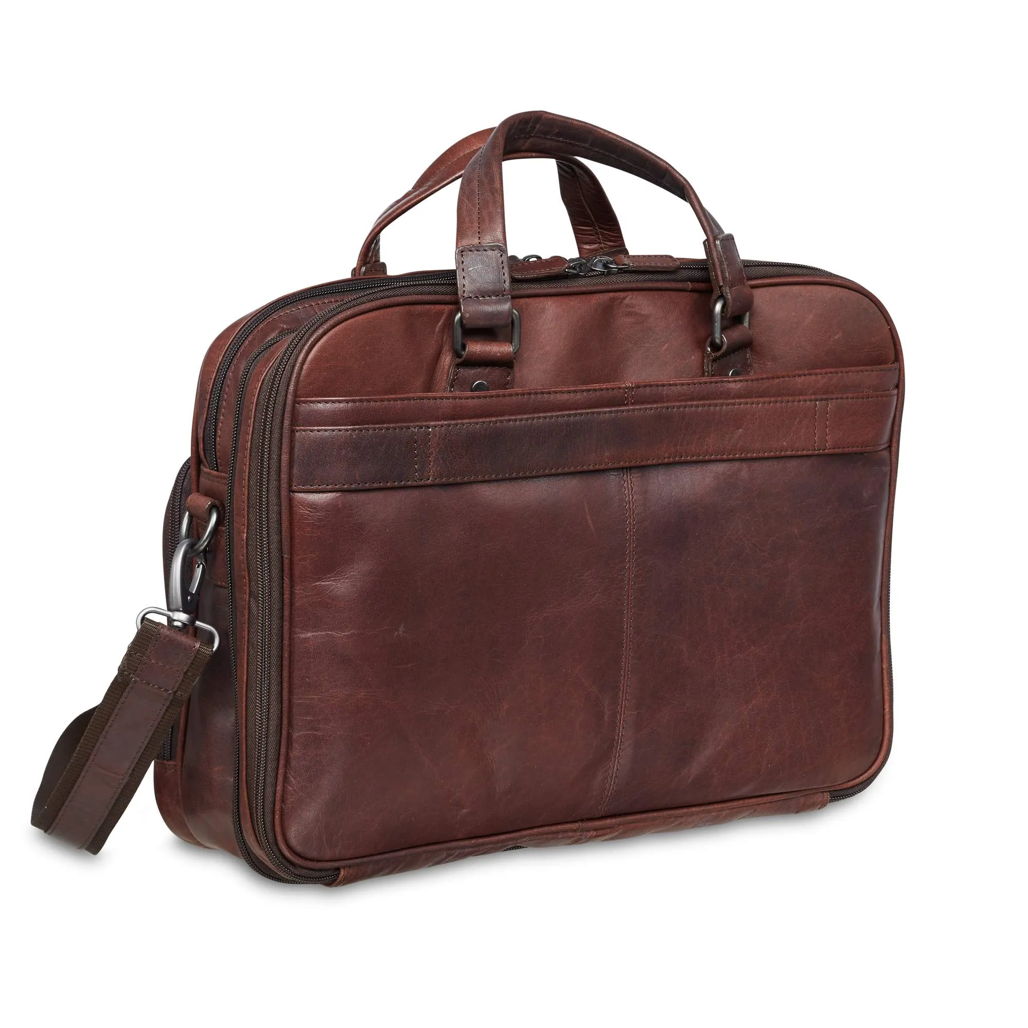 Expandable Double Compartment Briefcase - 15.6” Laptop / Tablet