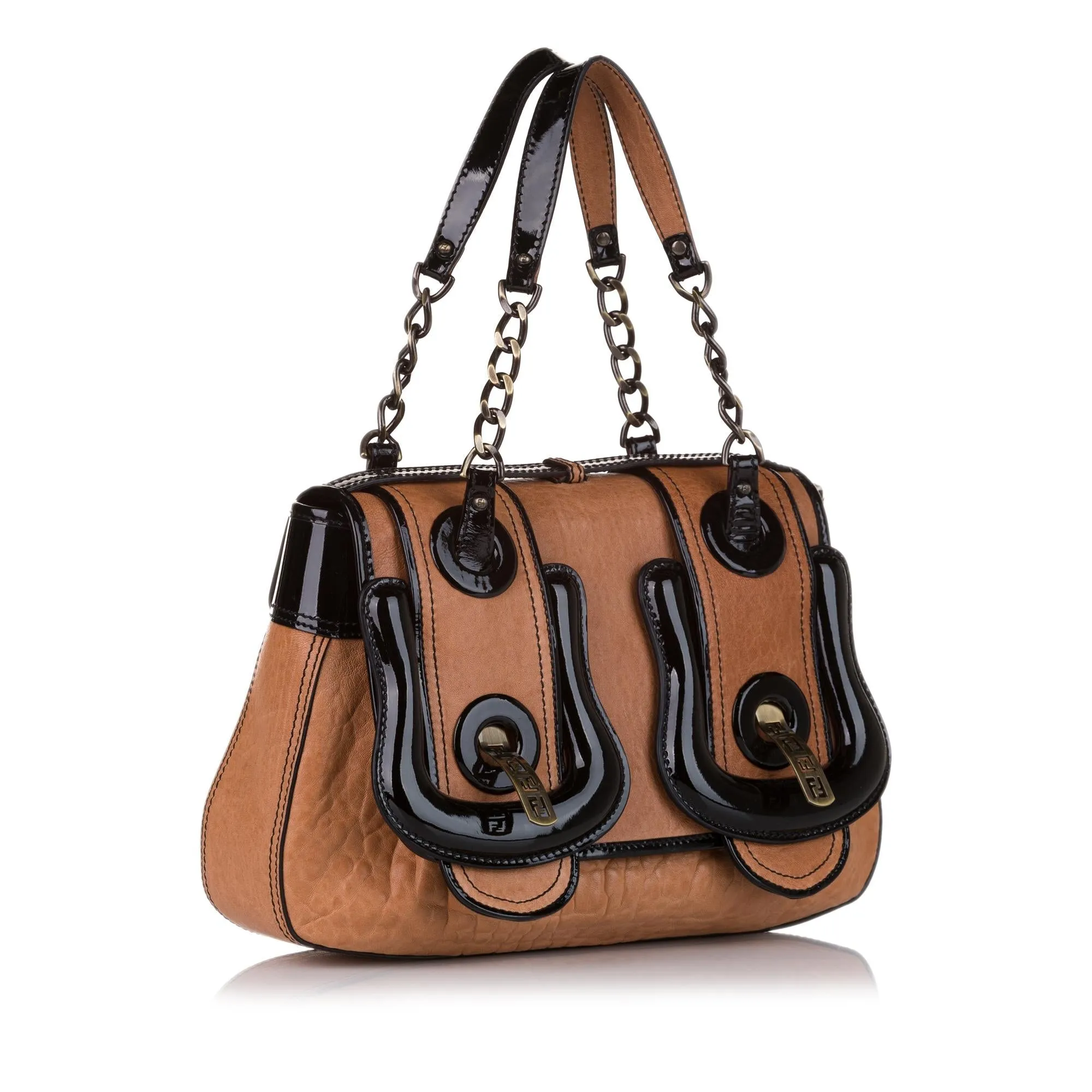 Fendi B. Bag Leather Handbag (SHG-34835)