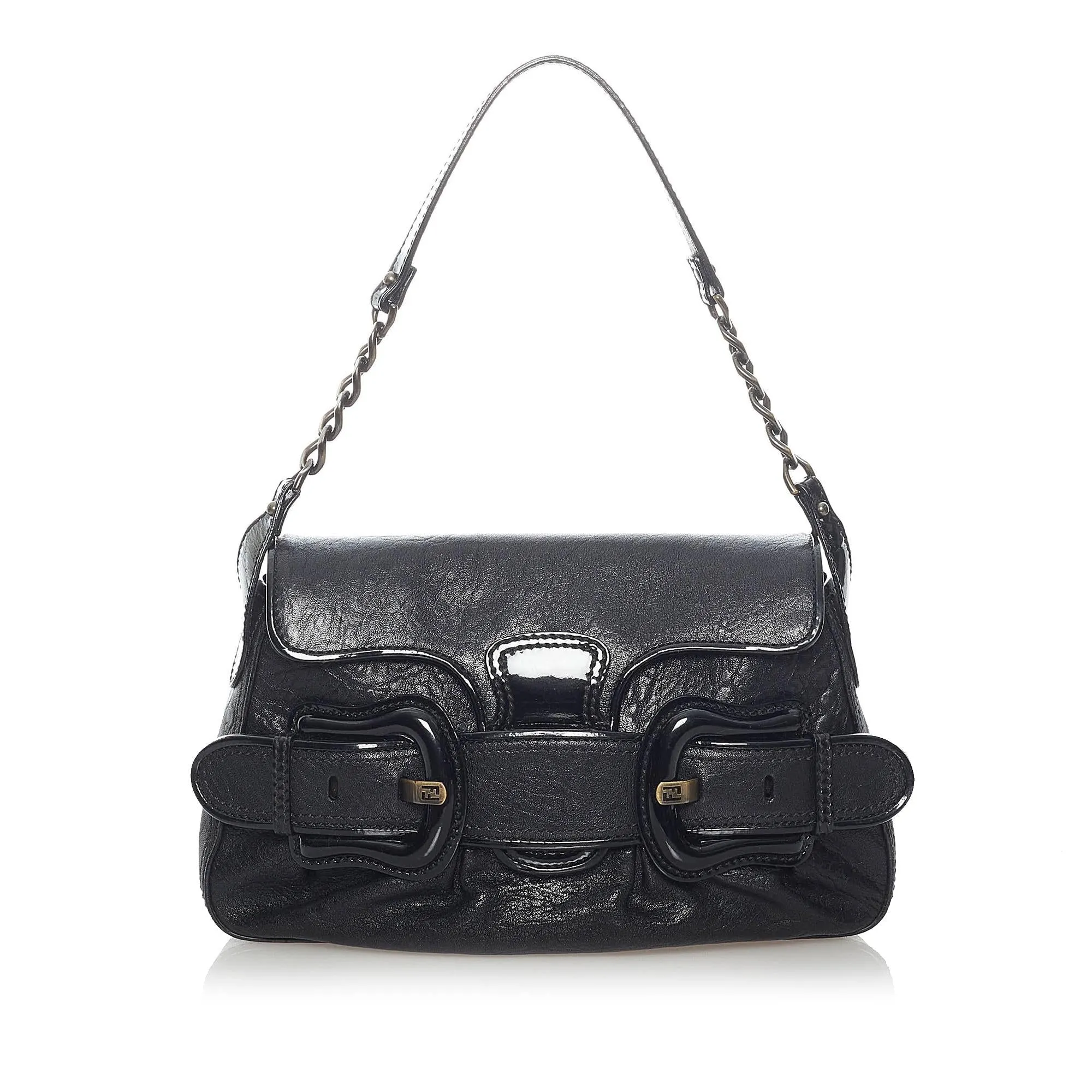 Fendi B Bis Leather Shoulder Bag (SHG-31432)