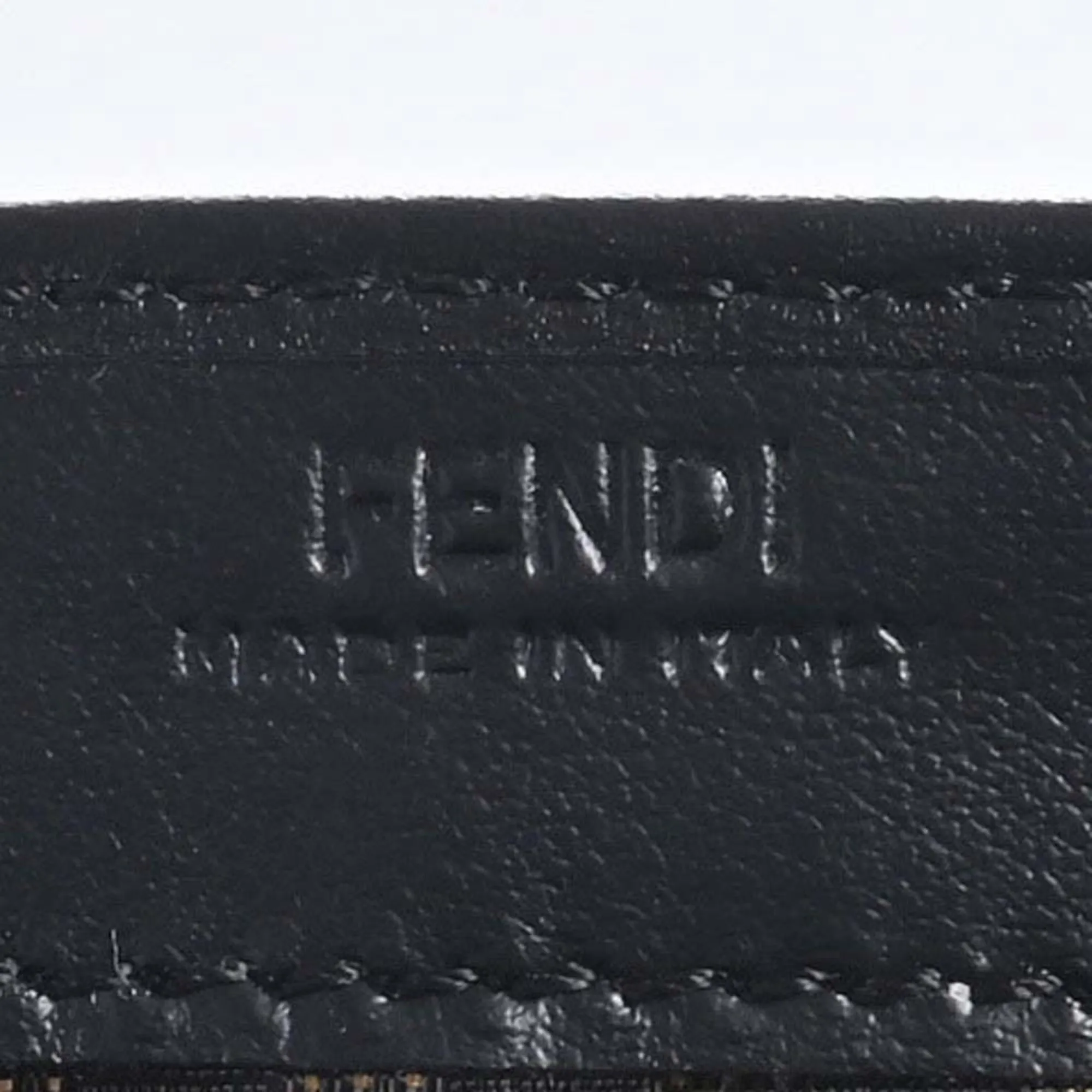 FENDI leather bi-fold long wallet 8M0251 black ladies