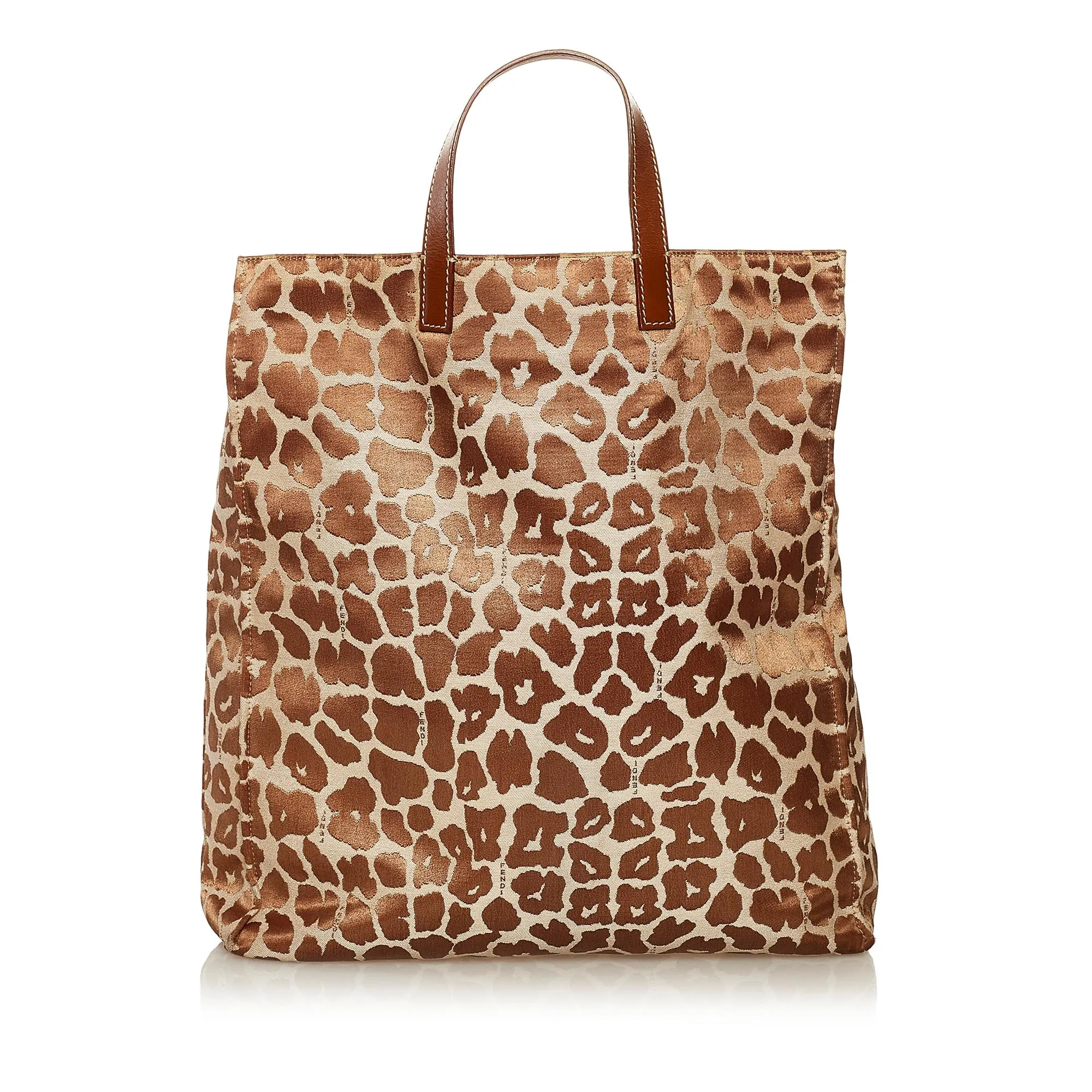 Fendi Leopard Print Canvas Tote Bag (SHG-hb56EH)