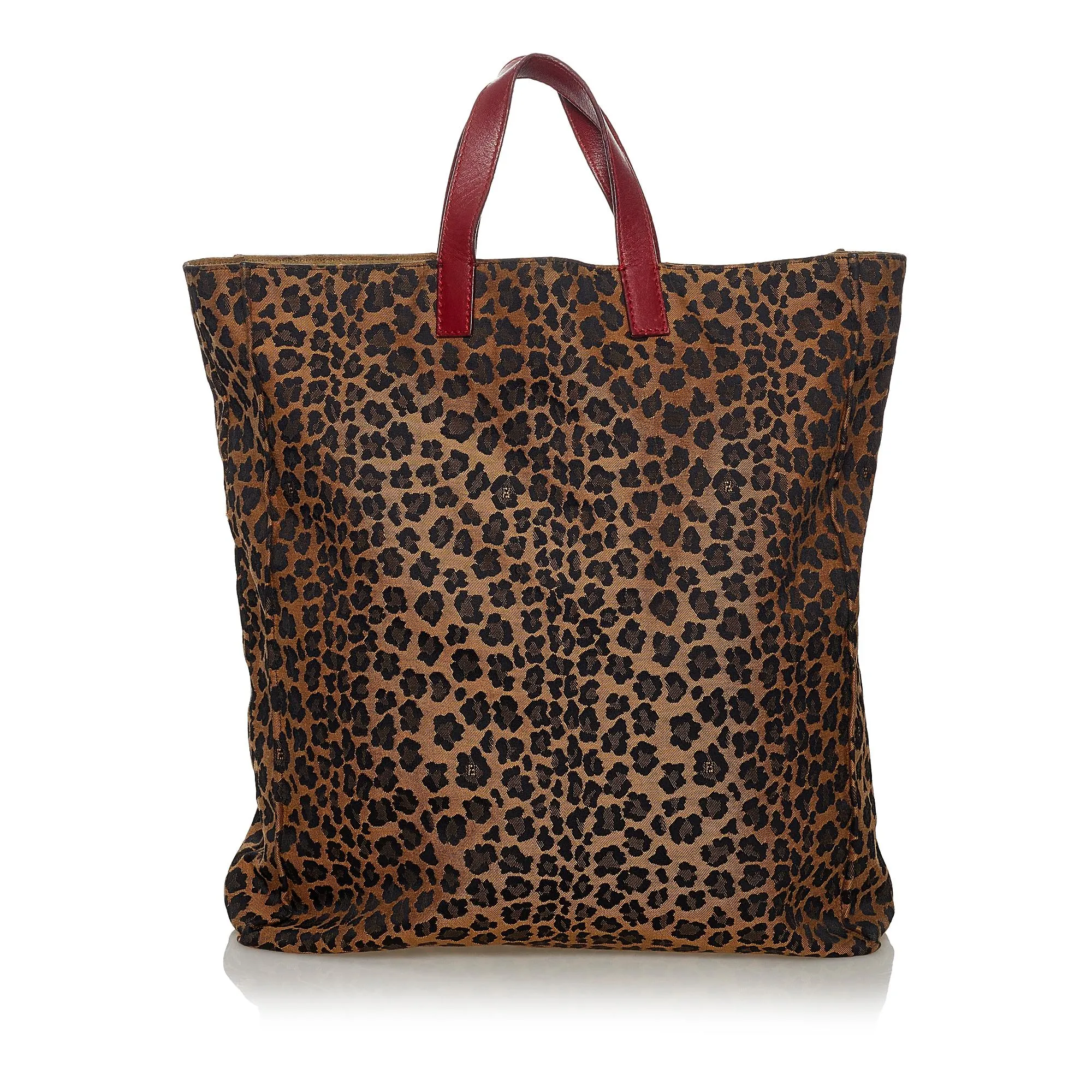 Fendi Leopard Print Nylon Tote Bag (SHG-33460)