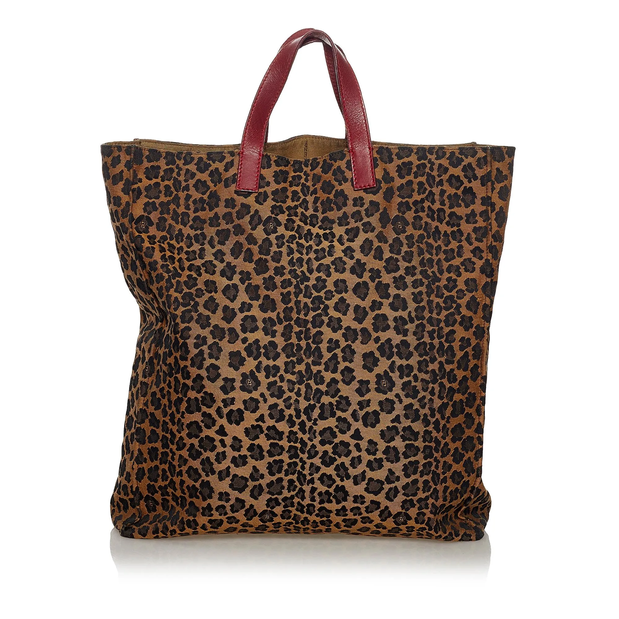 Fendi Leopard Print Nylon Tote Bag (SHG-33460)