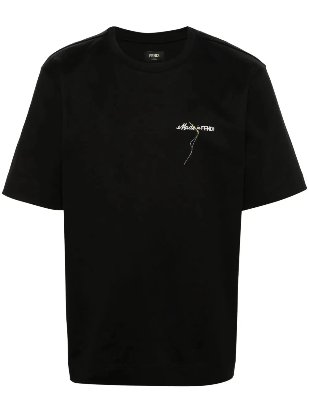 FENDI logo-embroidered T-shirt