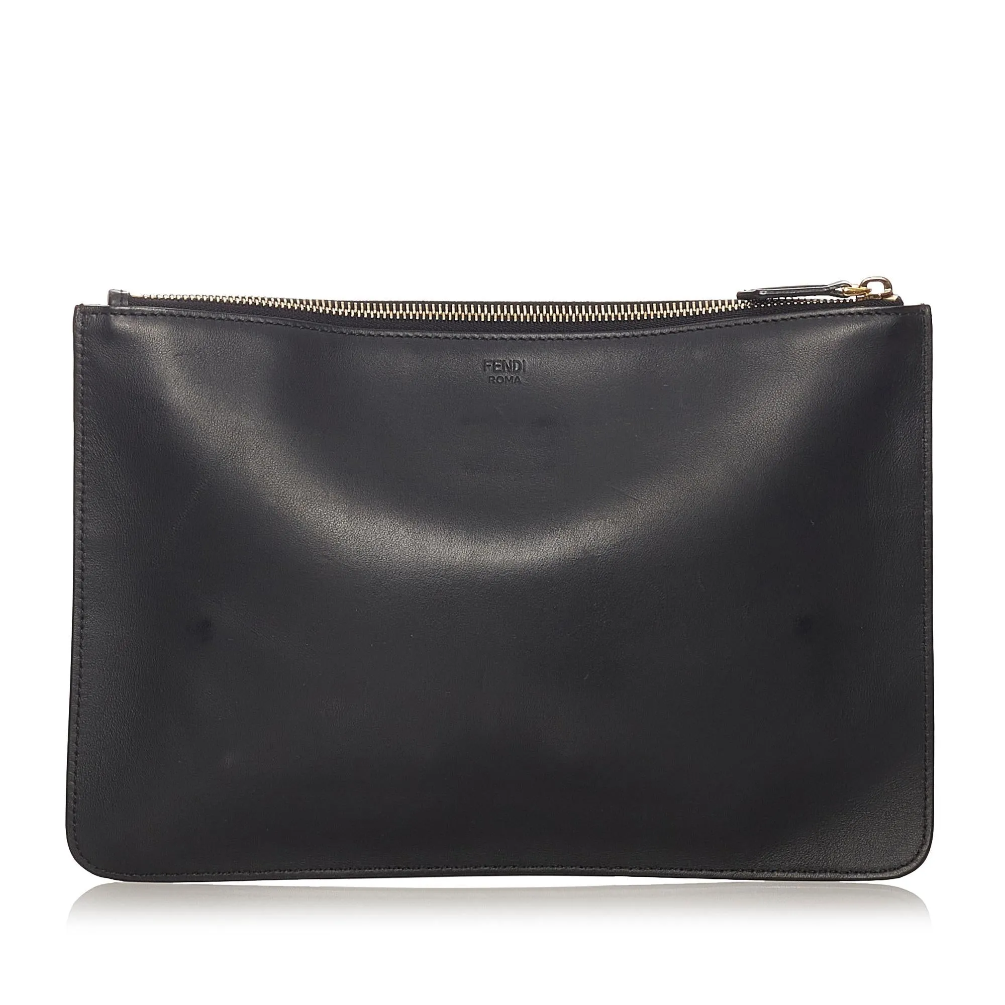 Fendi Monster Leather Clutch Bag (SHG-27468)