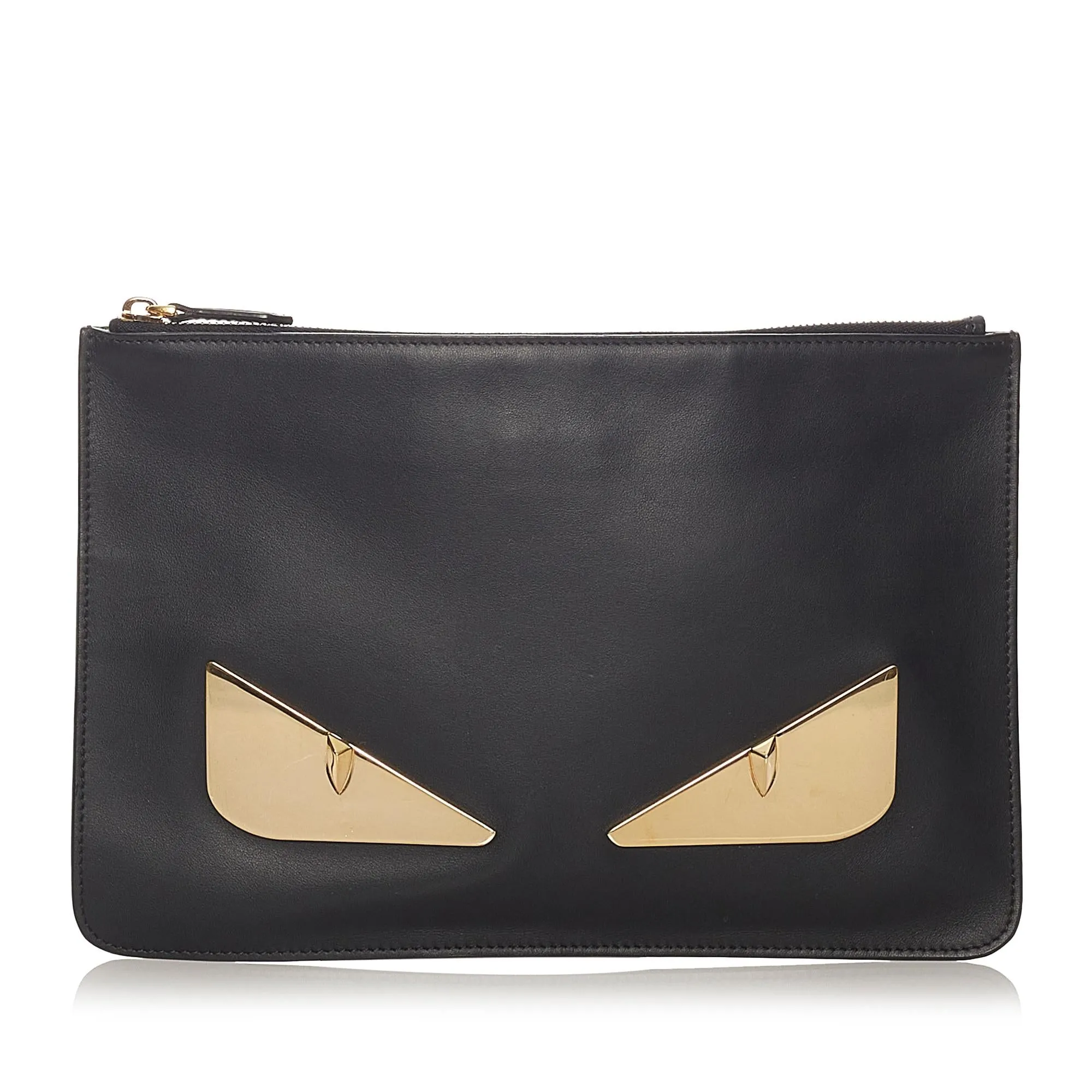 Fendi Monster Leather Clutch Bag (SHG-27468)