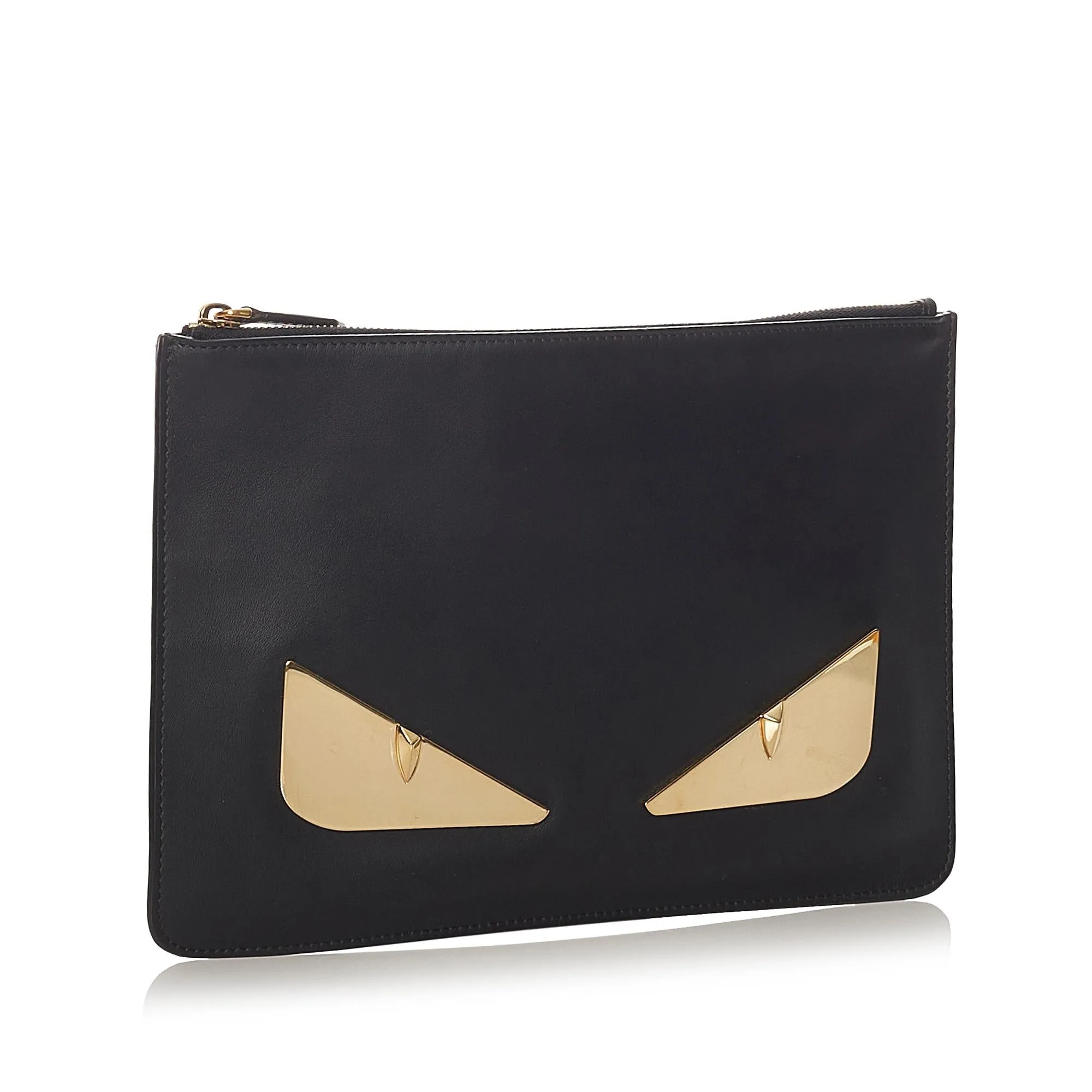 Fendi Monster Leather Clutch Bag (SHG-27468)