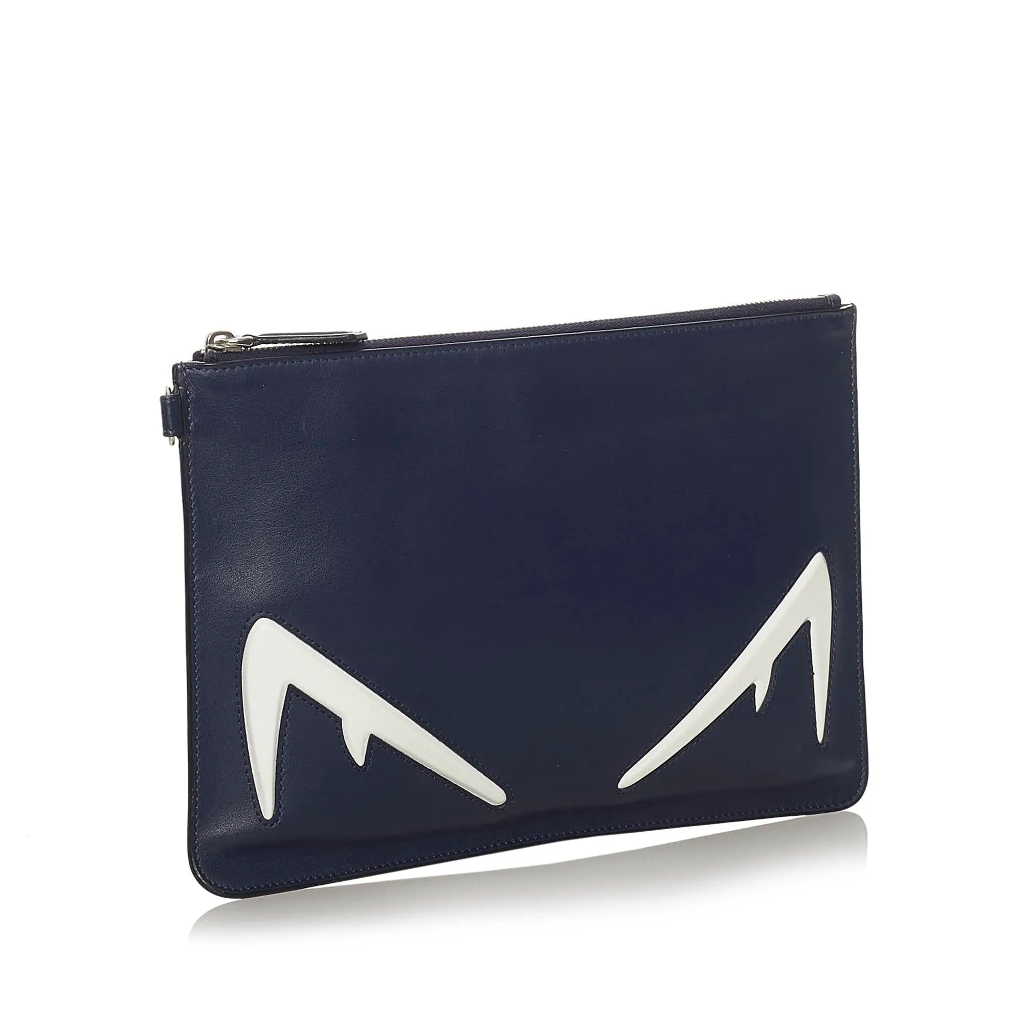 Fendi Monster Leather Clutch Bag (SHG-28772)