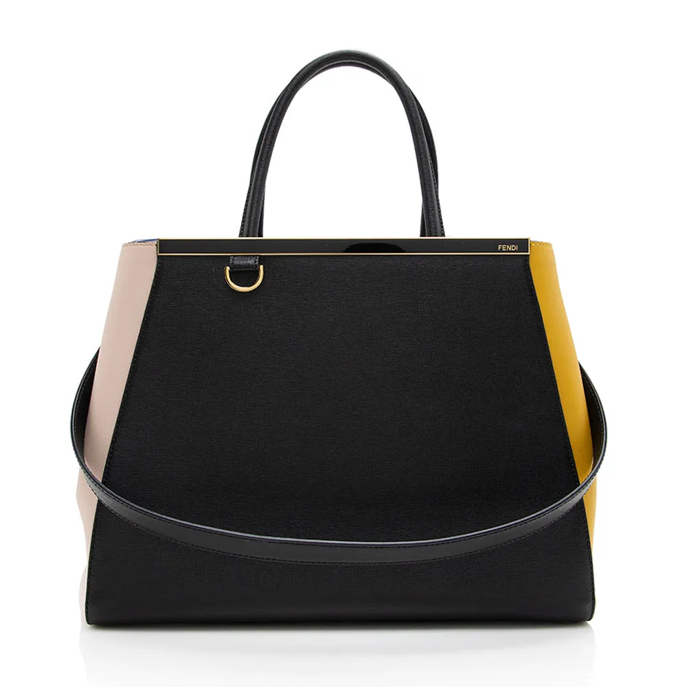 Fendi Multicolor Leather 2Jours Tote (SHF-18522)