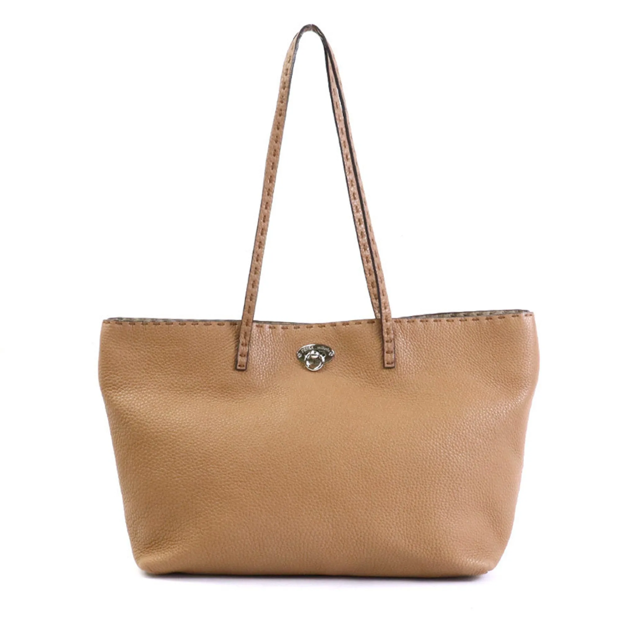 FENDI Shoulder Bag Selleria Leather Camel Ladies 8BH257-QOJ