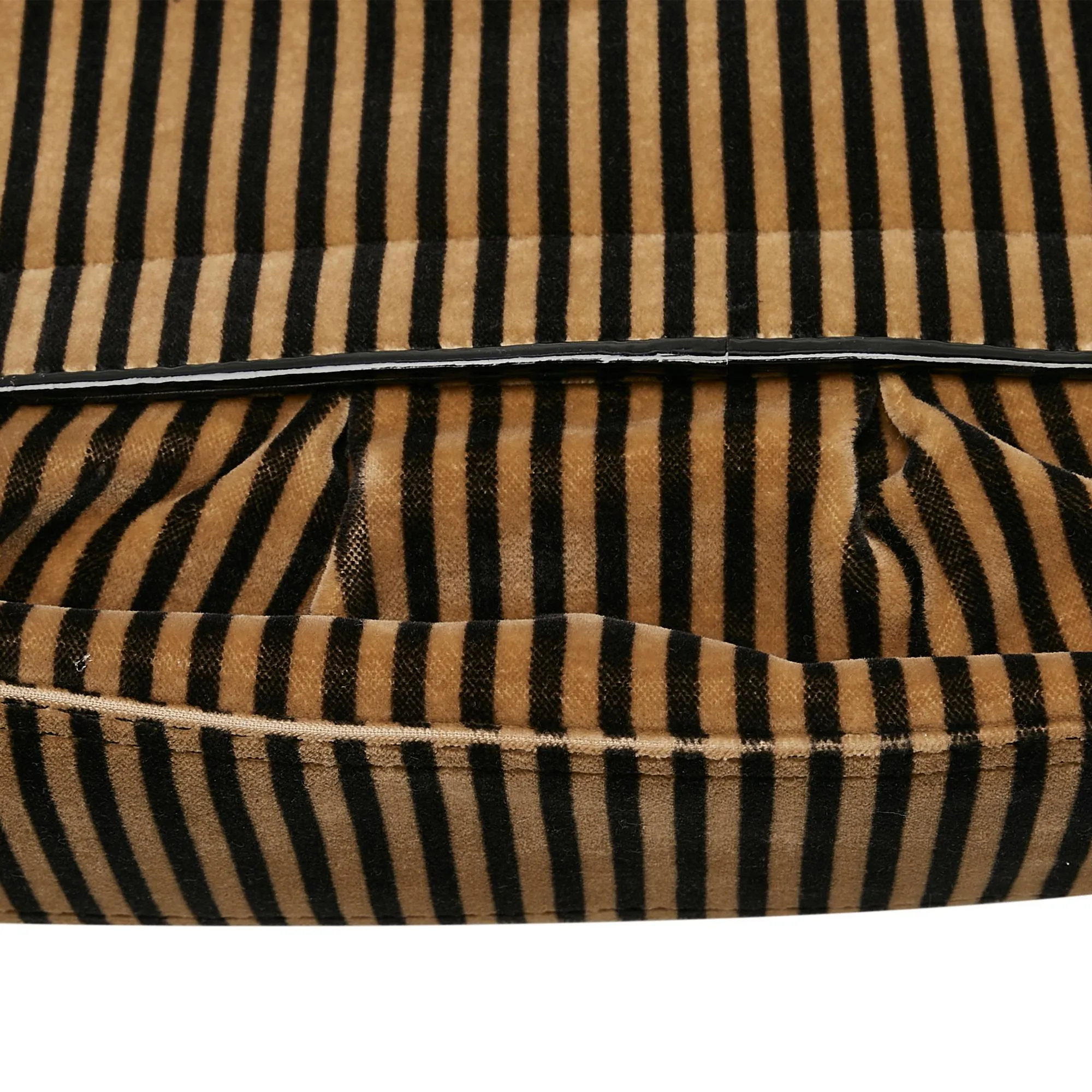 Fendi Striped Velvet B Bis Bag (SHG-37726)