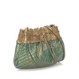 Fendi Woven Leather Bucket Bag (SHG-33268)