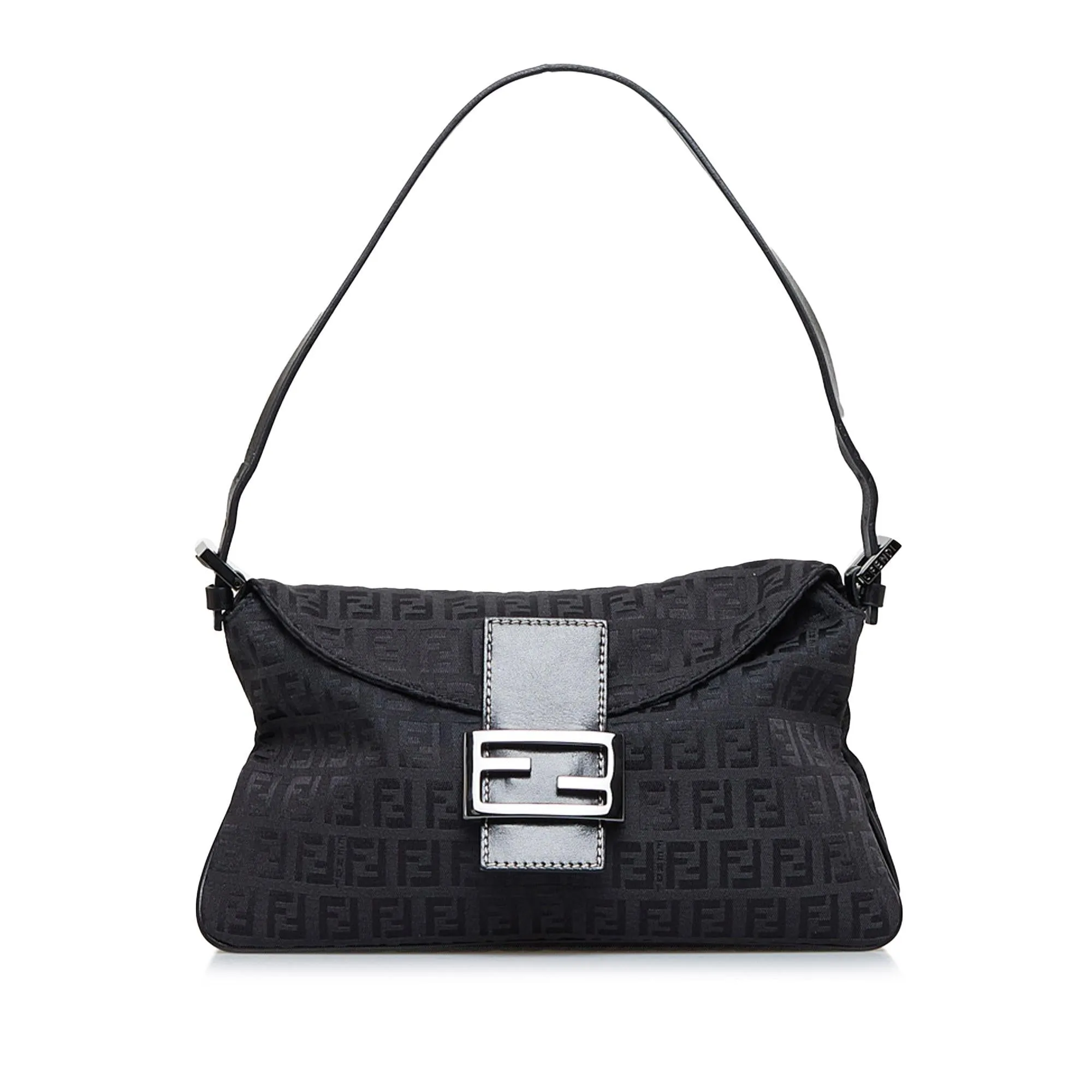 Fendi Zucchino Double Flap Baguette (SHG-1vyG7b)