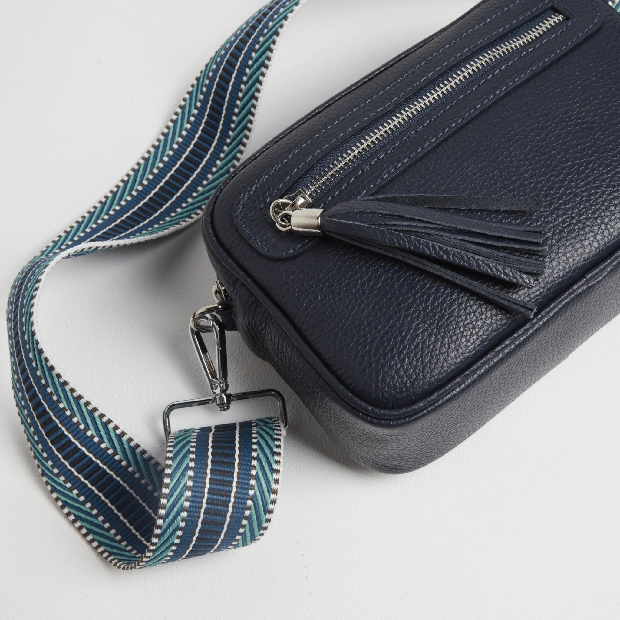 Florence Crossbody Bag in Navy Blue