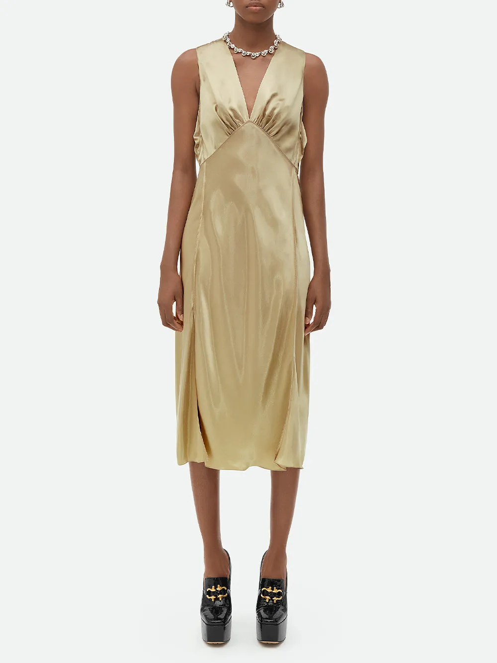 Fluid Satin Dress