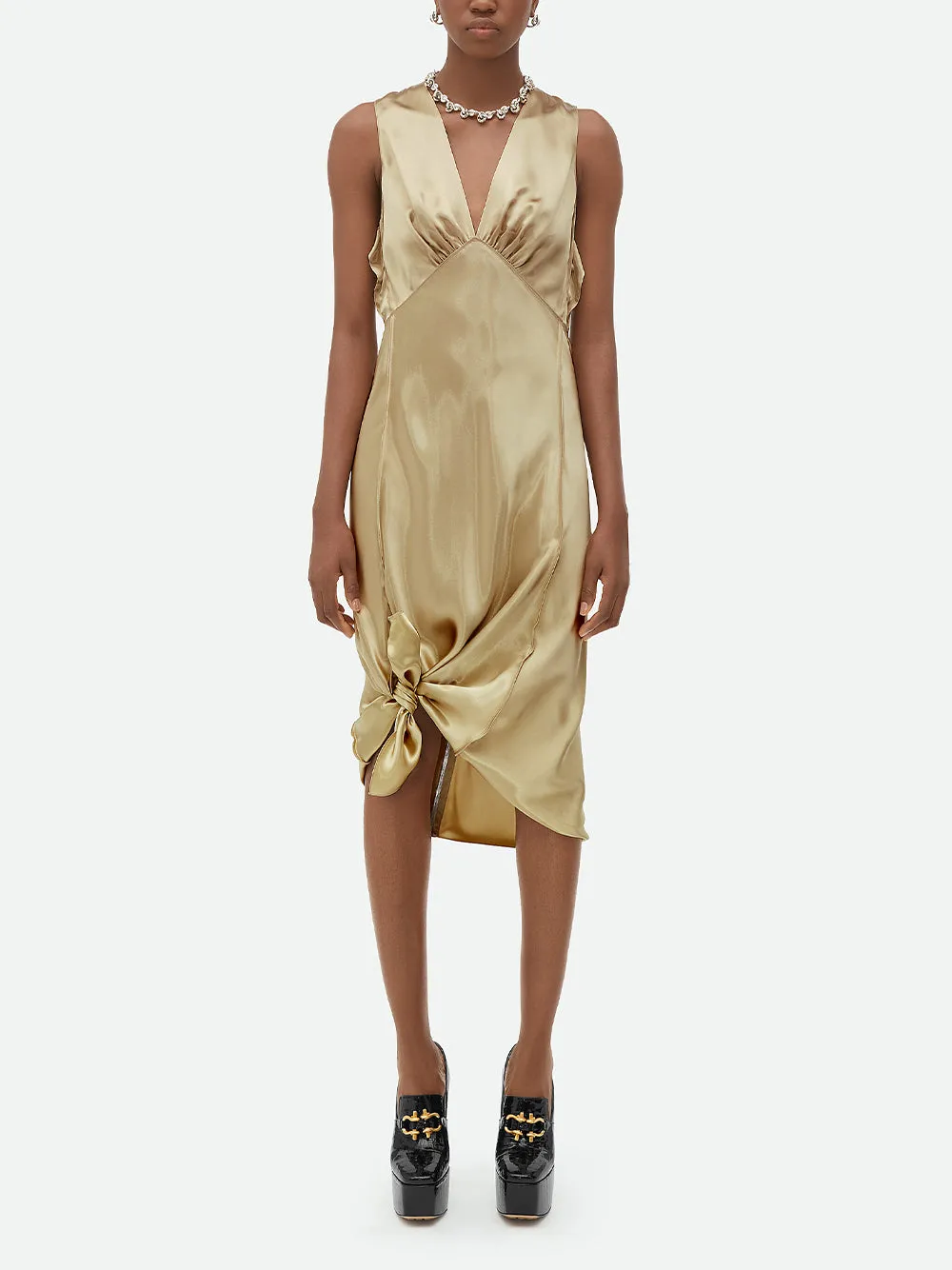 Fluid Satin Dress