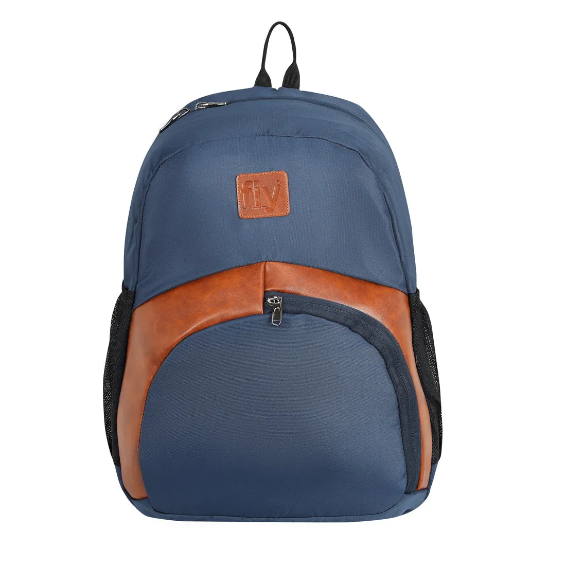 Fly Fashion Polyester Water Repellent Casual College Backpack for Laptop Bag up to 16 inch Men Women Dark Blue