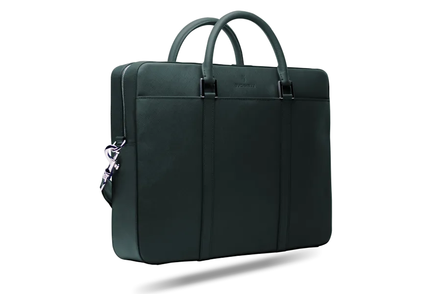 Forest Saffiano Briefcase