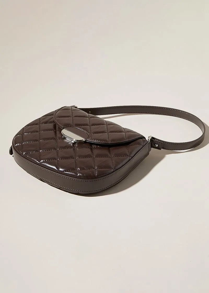 Genuine Leather Diamond Saddle Bag