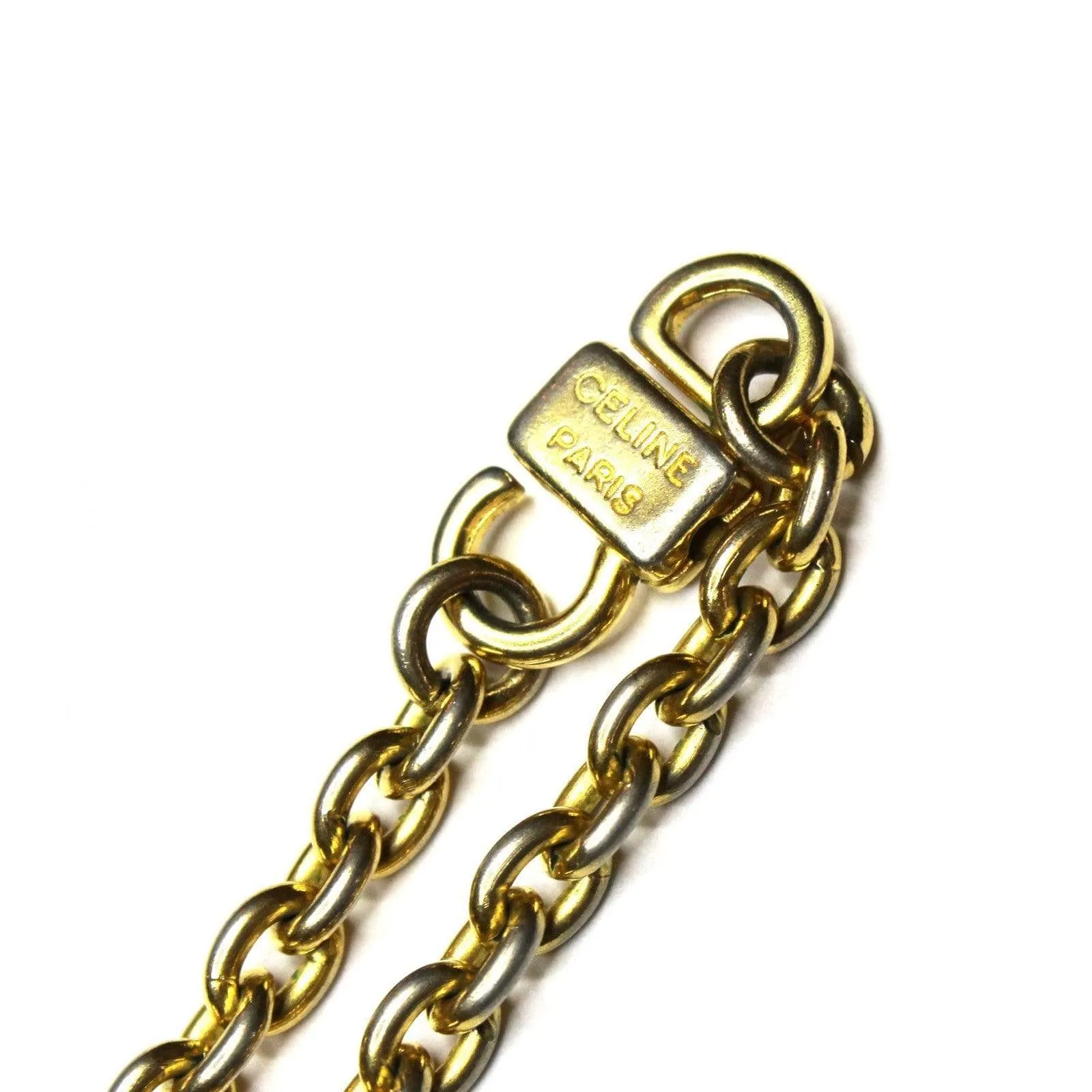 Gold Celine Multi Coin Pin Chain