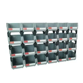 Gray Stackable Plastic Garage Tool