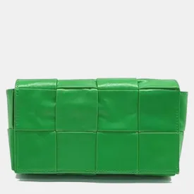 Green Leather Candy Cassette Belt Bag