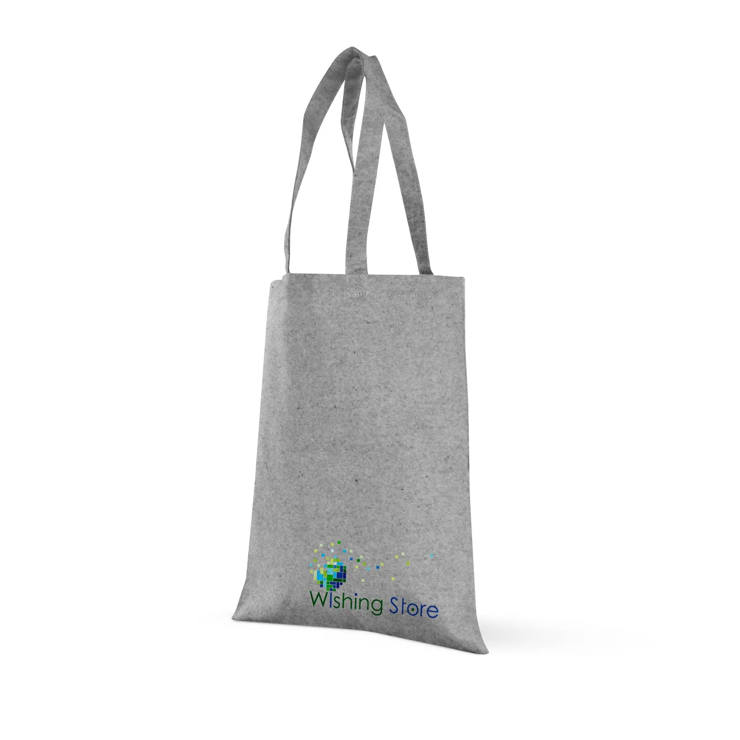 Grey Tweed Cotton Tote