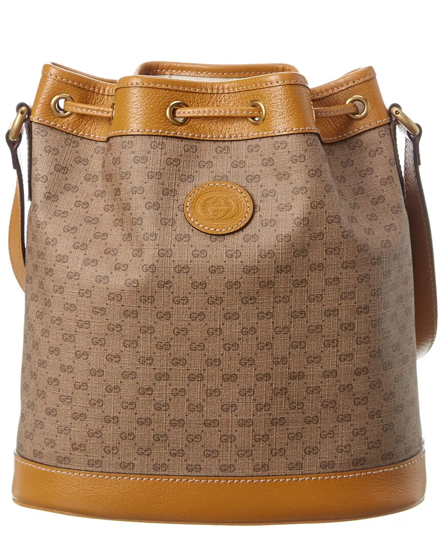 Gucci x Disney Small Canvas & Leather Bucket Bag