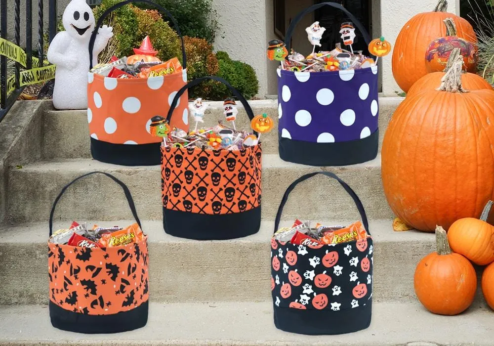 Halloween Bucket Tote Bag for Kids