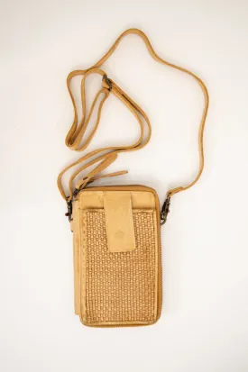 Handbag 500, Buckskin, Leather