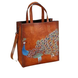 Handmade Vintage Leather Tote Bag for Women 3230